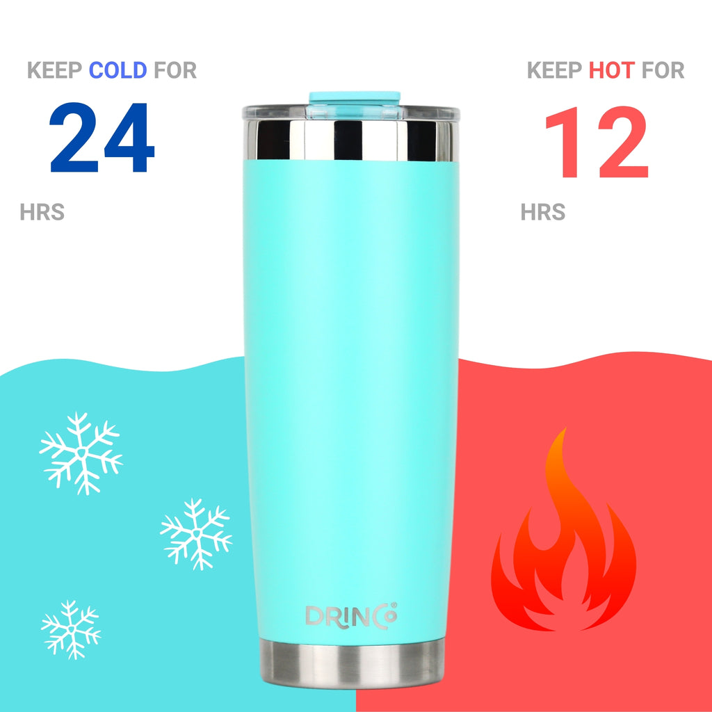 The Deep End | 20oz Insulated Tumbler w/ 2 Straws – Teal