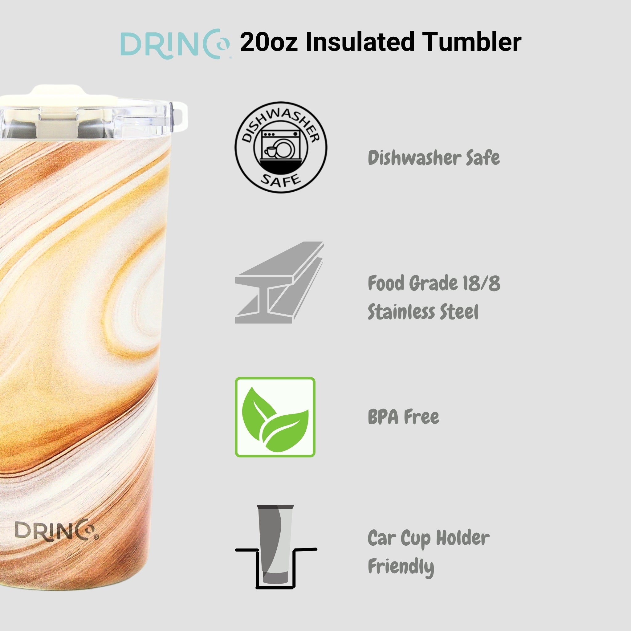 The Swirl | 20oz Leakproof Insulated Tumbler