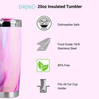 The Gorgeous |  20oz Insulated Tumbler w/Spill Proof Lid, 2 Straws
