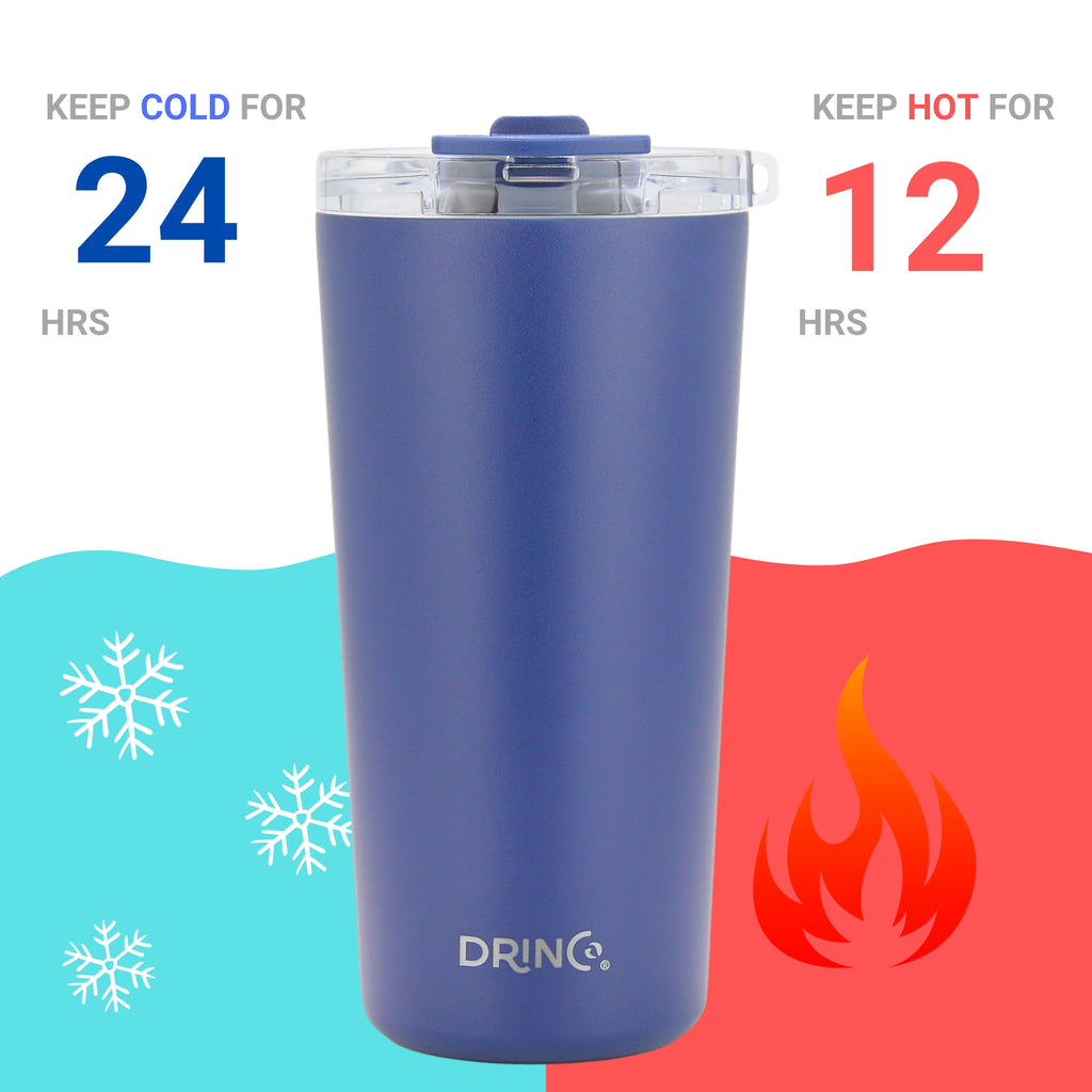 The Blueprint | 20oz Spill-Proof Insulated Tumbler w/ Straw – Blue