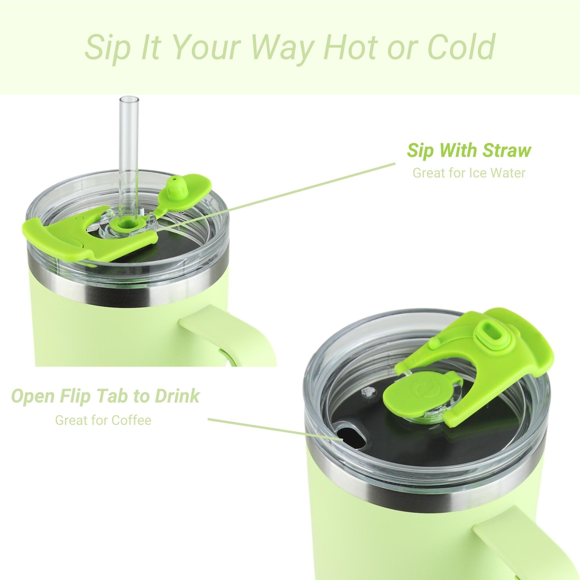 The Kiwi | 40oz Insulated Tumbler with Handle