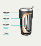 The THOR | 20oz Beer Mug with Bottle Opener – Mint Cream