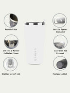 The THOR | 20oz Beer Mug with Bottle Opener – Mint Cream