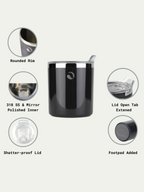 The Gentleman | 10oz Vacuum Insulated Whiskey Glass
