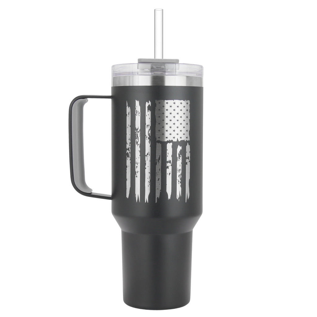 The Giant (But Way Cooler) Tumbler with Handle (Black)