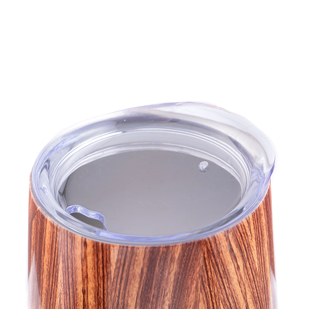 The Wannabe 12oz Insulated Wine Tumbler Glass (Woodland)