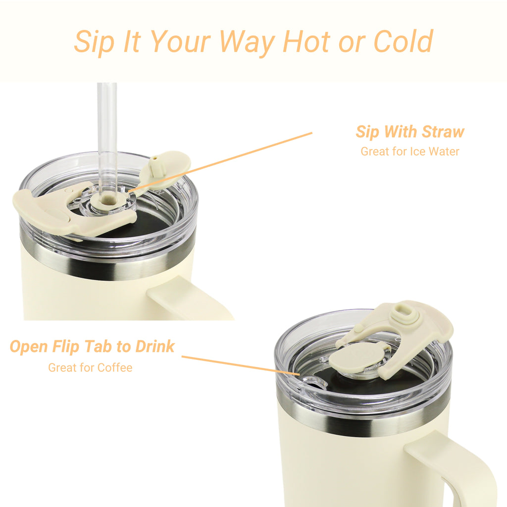 The Oatmilk | 30oz Insulated Tumbler with Handle