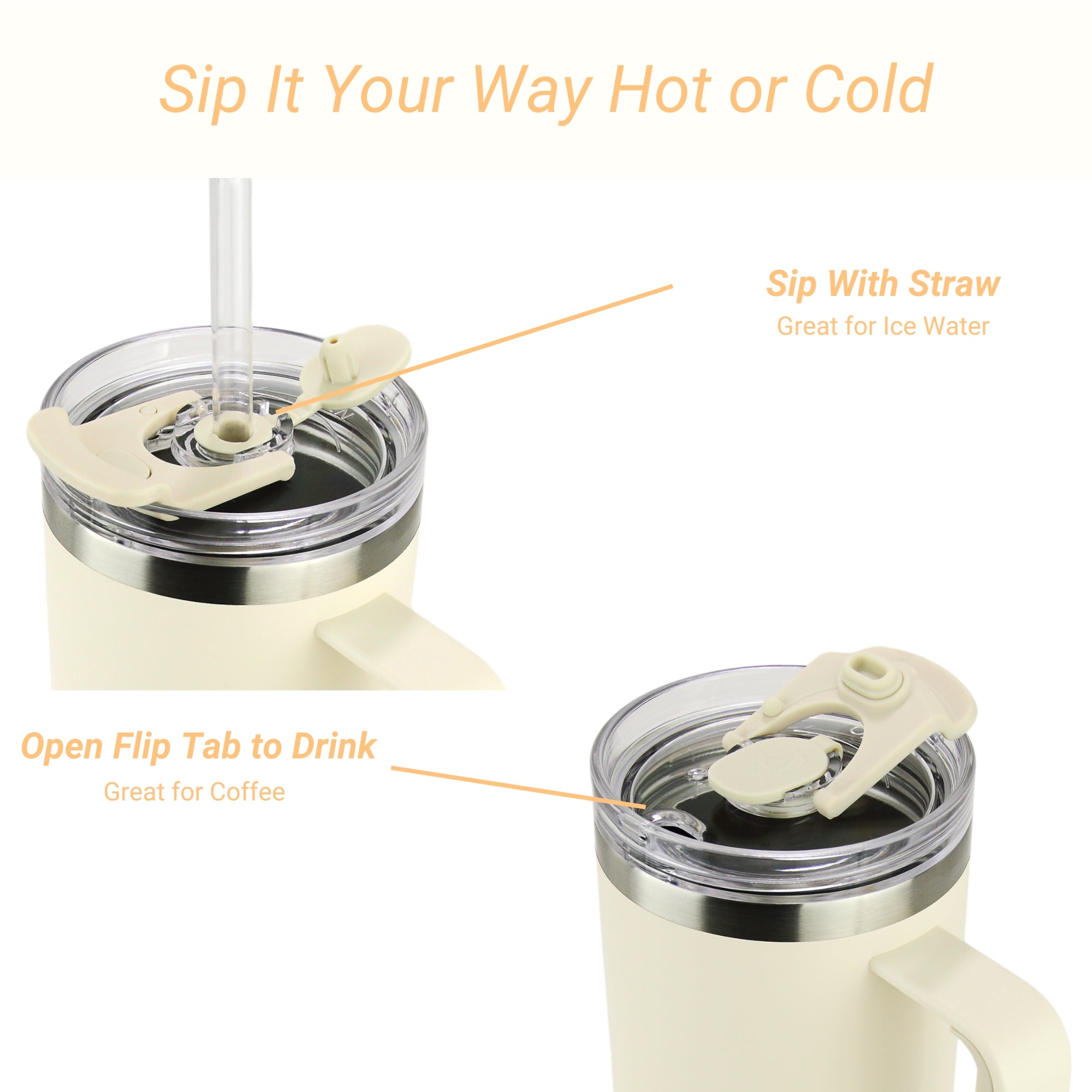 The Oatmilk | 30oz Insulated Tumbler with Handle